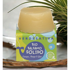 Acondicionador Sólido Bio Verdesativa de Cáñamo y Mango, 40g, Orgánico, Hidratante y Nutritivo - Product Image 1