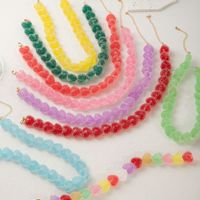 Offre Spéciale coloré coeurs résine collier mignon bonbons collier pour femmes filles mode Design bijoux cadeaux