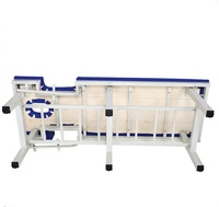 Lit de beauté multifonctionnel renforcé à six pieds table de massage portable lit de massage pour spa de beauté
