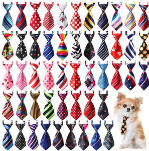 Corbatín de Poliéster Ajustable al por Mayor para Gatos y Perros, Correa de Cuello Desmontable y Colorida, Collar Sólido para Bodas, Lazo para Mascotas - Product Image 1