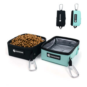 Custom portatile pieghevole Pet ciotola impermeabile cibo per cani contenitore per piccoli animali sostenibile Design arrotondato per il campeggio - Product Image 2