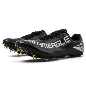 Personalizza la suola per unghie in acciaio con superficie a specchio in pelle Unisex Field And Track Running Athletic pala Track shoe - Product Image 6