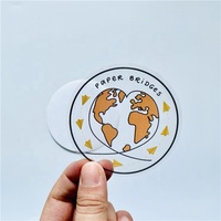Impression personnalisée, autocollant amovible, imperméable, logo découpé sur mesure, vinyle transparent mat/brillant, PET transparent