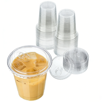 Gobelets jetables transparents personnalisés LONGWORLD avec logo pour café glacé et smoothies, avec couvercles, 16 oz, robustes et de qualité alimentaire, pour les boissons froides de mariage
