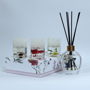 Set di <span class=keywords><strong>diffusore</strong></span> di Reed all'ingrosso in fabbrica Gel personalizzato con <span class=keywords><strong>candela</strong></span> bottiglia di vetro in Rattan bastoncini per la casa e il profumo di profumo profumo Set Souvenir - Product Image 6