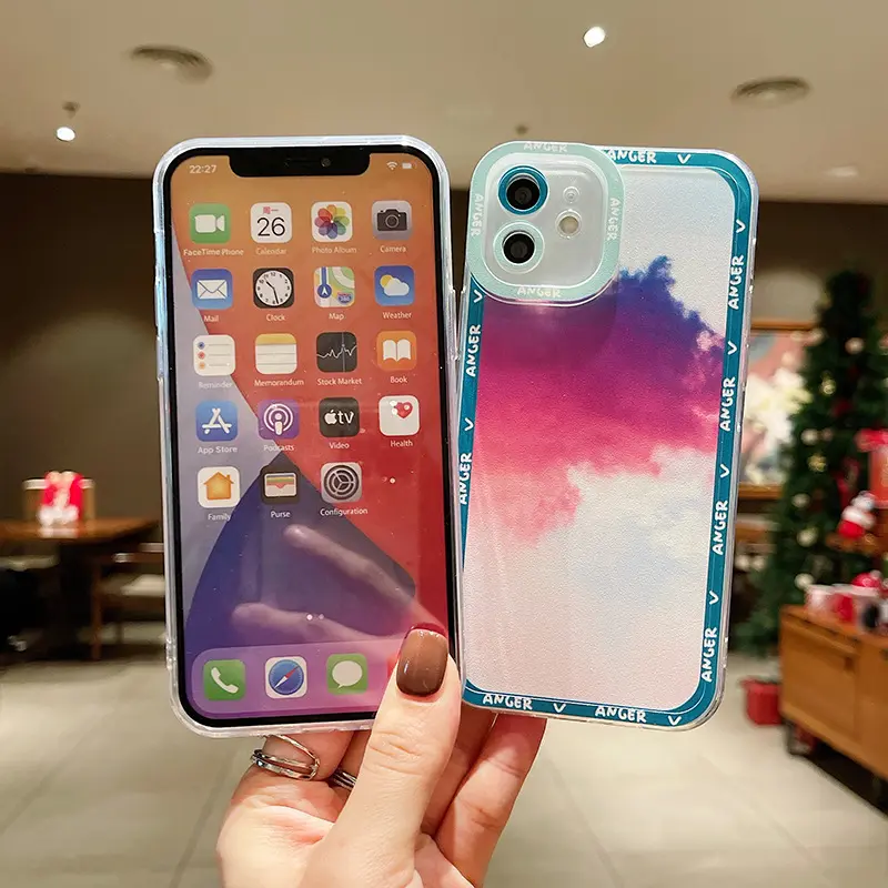 New Arrival The Dream Of Cloud Gradient Colors Wholesale Mobile Phone Case For iPhone X XS XS Max 11 12 13 14 Pro Max