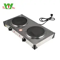 220-240v Stainless Steel double-head cooking stove Commercial Double Hot  Plate for Cooking Electric Stove 2 Burners 3600w 1pc - AliExpress