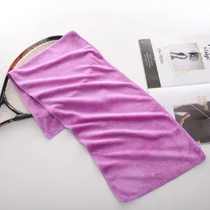 Benutzer definierte Logo Gym Bank Handtücher mit Reiß verschluss Tasche 100% Baumwolle Sport tuch für Fitness