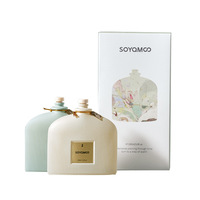 Diffuseur à bâtonnets en verre sans BPA de 100 ml, coloris Morandi, sans alcool, écologique, parfum frais longue durée, durée 4 mois, vente en gros