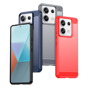 Tpu Shockproof Mobile Phone Case for Redmi Note 13 Pro <strong>4G</strong> <strong>Silicone</strong> Mobile Phone Back Cover Carbon Fiber for Redmi Note 13 <strong>4G</strong> 5G - Product Image 2