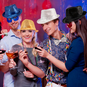 Yachen Đảng Mới Lạ Neon Long Lanh Disco Cowgirl <span class=keywords><strong>Hat</strong></span> Kim Loại Không Gian Cao Bồi Đảng <span class=keywords><strong>Hat</strong></span> Cho Trang Phục Ăn Mặc Phụ Kiện Bên - Product Image 4