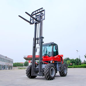 Diesel 4X4 Off-Road Forklift <strong>Truck</strong> 10 Ton <strong>Clamp</strong> Lift Handling Outdoor Use Portable Rough Terrain Forklift - Product Image 1