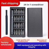Kit de tournevis de précision en acier au carbone 24-en-1 pour le démontage et la réparation de téléphones portables, ordinateurs portables, PC et petits appareils électroniques domestiques
