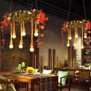 Suspension LED Industrielle Rétro Nostalgique en Bois, Intensité Variable, Suspension AC, Abat-jour en Verre à Faisceau 360°, Blanc Chaud 2700K, Garantie 3 Ans pour Hôtels - Product Image 6
