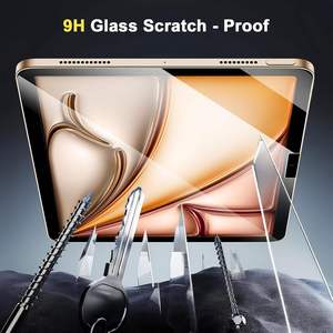 Protecteur d'écran en verre trempé transparent 9H anti-poussière personnalisé avec applicateur d'installation pour iPad Pro Air 11 12,9 pouces - Product Image 2