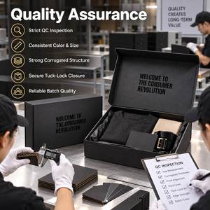 Boîte cadeau en carton kraft de luxe personnalisée de haute qualité, cylindrique, magnétique, ondulée, pour l'expédition de bijoux, avec votre logo - Product Image 4