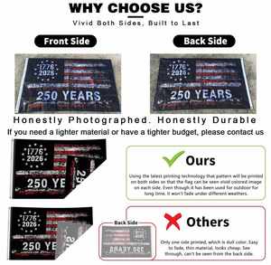 250 Years American Flag 3x5 Ft Double Sided USA Anniversary Patriotic Design 1776-2026 Commemorative Flags <b>Banners</b> - Product Image 4