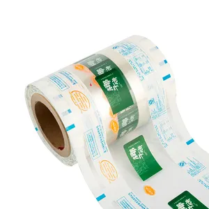 Custom printed PE plastic packing toilet paper plastic roll film for facial tissue packaging