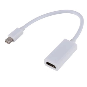 Cable Adaptador 4K x 2K <span class=keywords><strong>Mini</strong></span> <span class=keywords><strong>DisplayPort</strong></span> <span class=keywords><strong>a</strong></span> <span class=keywords><strong>HDMI</strong></span> chaqueta de PVC compatible con 4K 18Gbps para uso doméstico con proyector de Monitor de altavoz de Audio - Product Image 1