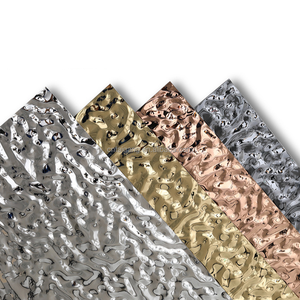 China Rose Gold Edelstahl dekorative Wasser Ripples <span class=keywords><strong>Sheet</strong></span> Frei Probe hier geprägtes Edelstahl blech Farb blatt - Product Image 2