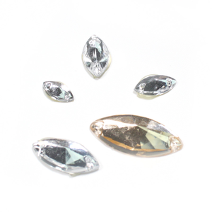 Hotfix eco-friendly di alta qualità scintillante cristallo strass pietre piatte 12 sfaccettature per abbigliamento abiti da sposa scarpe unghie - Product Image 3