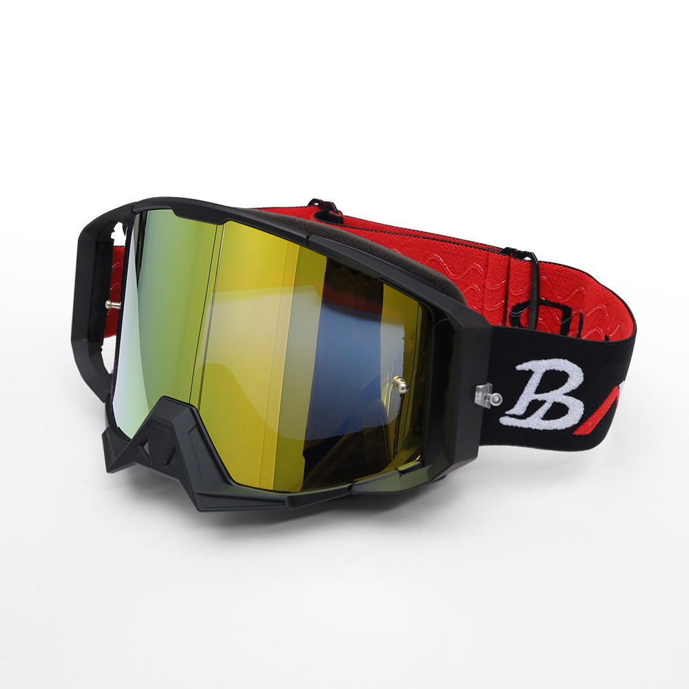 Lunette De Moto Cross Lunettes De Moto De Qualité Supérieure - Anti-buée/UV - Avec Double Lentille - Rembourrage En Mousse - Pour Activités De Plein Air - Ski - Cyclisme - Snowboard