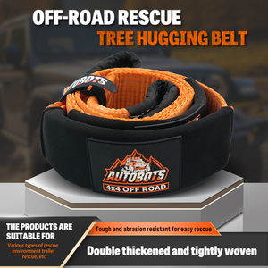 Correa de <span class=keywords><strong>remolque</strong></span> de recuperación de servicio pesado de alta calidad Snatch Tree Saver accesorios de <span class=keywords><strong>coche</strong></span> correas de <span class=keywords><strong>remolque</strong></span> con bucles - Product Image 4