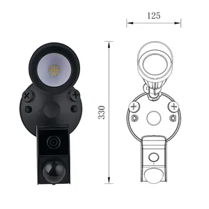 Factory New Arrival Night Vision Lights Motion Outdoor Security Light With Cameras