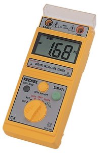 TECPEL DIM 571, Medidor de Resistencia Digital, Medición de Temperatura, Pantalla Digital, Rango de Medición de 250V-1000V, Clase de Precisión - Product Image 5
