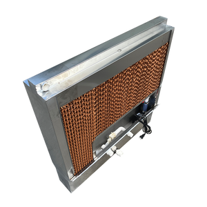 304 Edelstahl rahmen 15cm Breite 100*100cm Geflügelfarm Belüftung Verdunstung wasser kühl kissen Nass vorhang mit Pumpe - Product Image 2