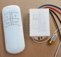 Télécommande numérique sans fil RF, pour contrôle de panneau ventilateur ou d'ampoules, 1/2/3 voies ac 220v