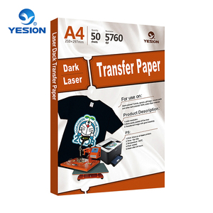 กระดาษทรานเฟอร์ความร้อนแบบเลเซอร์ A4 สีอ่อน/สีเข้ม สำหรับผ้าฝ้าย ราคาโรงงานขายส่งระดับมืออาชีพ - Product Image 3