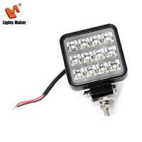Lámpara LED de Alta Potencia para Automóvil de 9-32 V CC y 12 W, Luz de Conducción Cuadrada de 3.0 Pulgadas para Maquinaria Agrícola, SUV, ATV, LML-0802-12