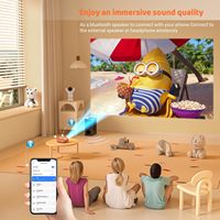 Mini projecteur LED portable à grand écran pour home cinéma avec HDMI USB AV Projecteur intelligent
