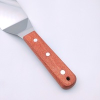 Outils de spatule à viande avec poignée en bois pour barbecue et Grill à dessus plat
