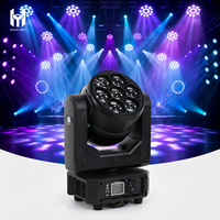 Projecteur LED mobile 7x40W RGBW 4-en-1 avec zoom, contrôle de pixel unique, DMX512 RDM, effet Bee-Eye, pour scène, DJ, discothèque, bar