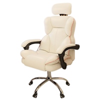 Chaise de bureau moderne pivotante pour jeu de course Appui-tête réglable Repose-pieds Pro Gaming Boss Chaise confortable CEO Sillas en cuir