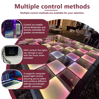 Vente en gros Miroir 3D Infinity + Arc-en-ciel Panneau de carreaux de piste de danse LED mate DJ Disco Discothèque DMX Tunnel 3D Lumière LED RVB Piste de danse
