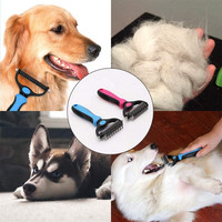 Brosse Portable pour couper les poils de chiens et de chats, outil de toilettage, Double couleur, 1 pièce, meilleures ventes