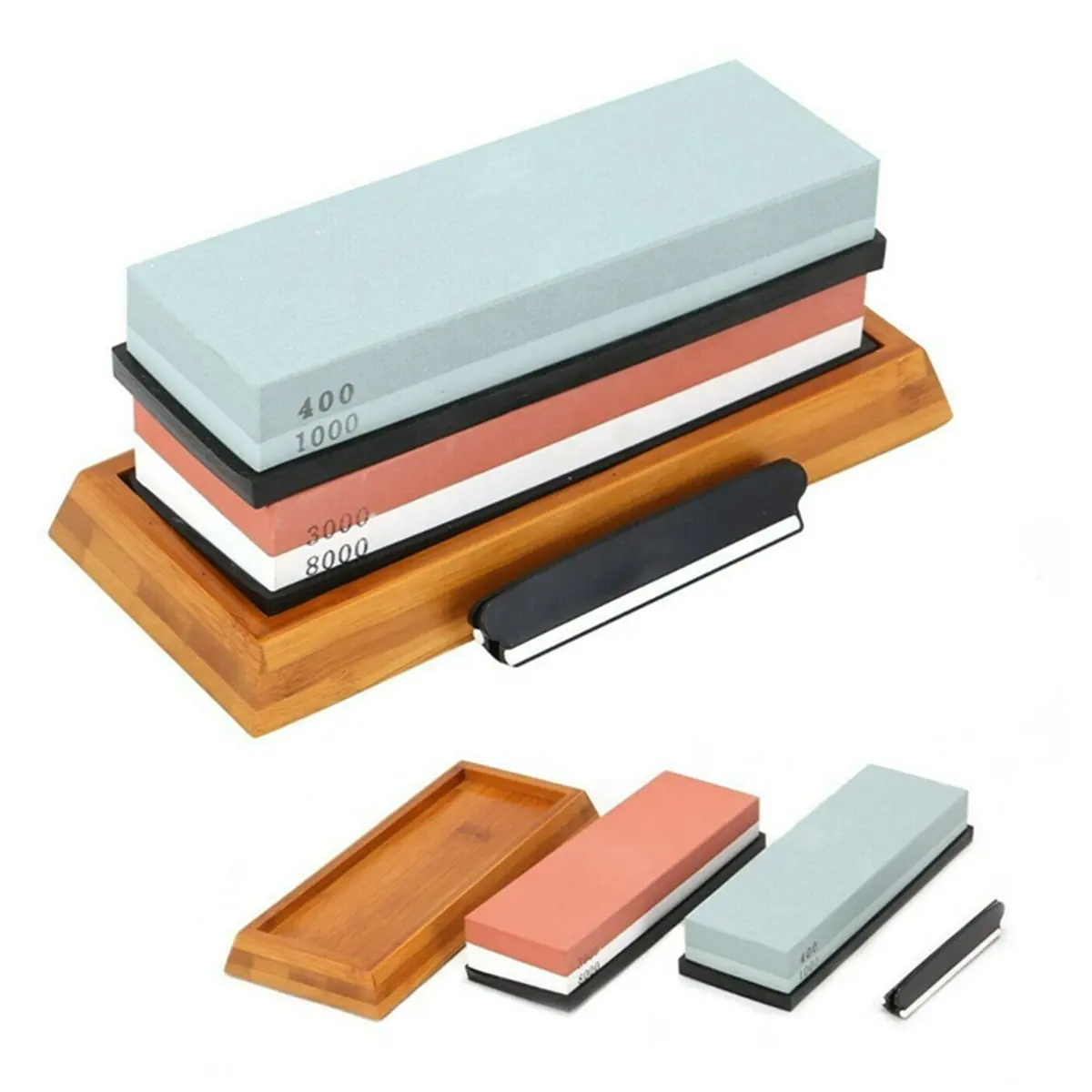 400/1000 3000/8000 wet stone water natural combination knife sharpening stone kit