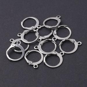 Pendientes de Clip de Acero Inoxidable Unisex, Forma Geométrica Redonda, Accesorio de Moda, Origen Yiwu - Product Image 4