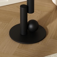 Table basse d'appoint ronde en fer style jardin noir tendance pour la chambre à coucher et le bureau à domicile