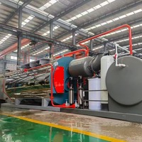 Chaudière à vapeur horizontale industrielle automatique au gaz et au mazout WNS 2t/h 1,25 MPa pour la fabrication textile