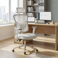 Chaise de bureau ergonomique réglable en maille, pivotante et moderne, pour la maison, le bureau, l'atelier et l'usage commercial