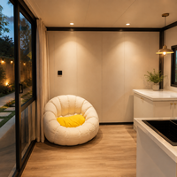 Casa Contenedor Industrial Expandible de Doble Ala Personalizada, Económica, con Baño Sanitario, Ecológica y de Instalación Rápida para Jardín