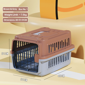 Trasportino Piccolo in Plastica per Animali Domestici con Porta a Rete Metallica, Trasportino Traspirante per Gatti, Gabbia per Cani di Piccola Taglia, Trasportino da Viaggio per Animali - Product Image 6