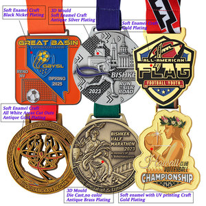 Medalla Deportiva Personalizada de Aleación de <span class=keywords><strong>Zinc</strong></span>, Medalla de Premio con Logotipo Personalizado al por Mayor, Medallas de Logro Metálicas de Alta Calidad para Eventos de Carrera - Product Image 6