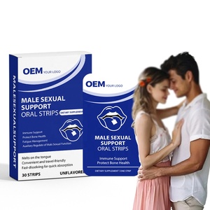 OEM ODM, Suplemento Natural Vegano de Venta Caliente con Etiqueta Privada para Aumentar Rápidamente la Energía Masculina, Tiras de Película Oral para Disolver - Product Image 1