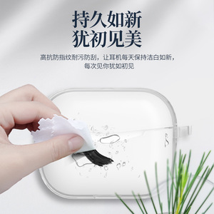Funda para auriculares Edifier GM3, cubierta suave transparente para protección de auriculares inalámbricos - Product Image 4