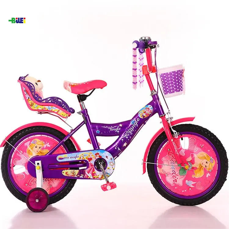 دراجة للأطفال دراجة للبنات بعمر من 2-10 سنوات للأطفال والصغار دراجة أطفال 12" 14" 16" مع عجلات للتدريب وسلة
